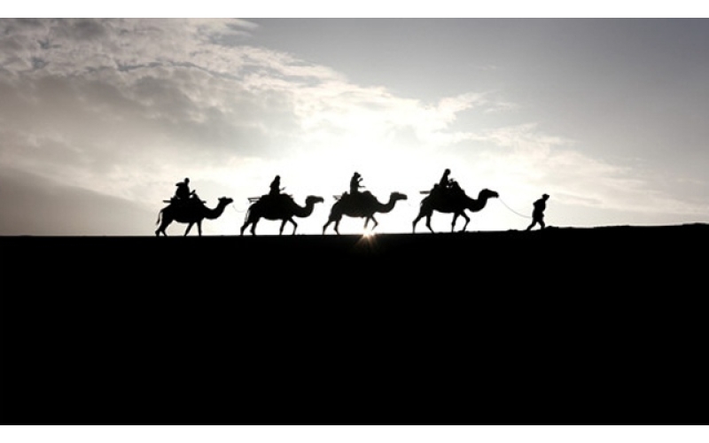 敦煌：大漠晨光美 游客画中游发布