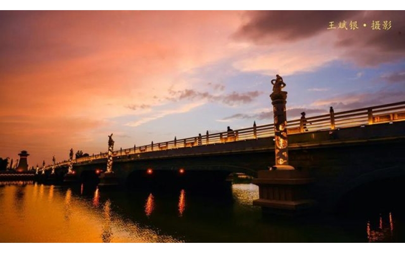 【创建全国文明城】敦煌党河风情线夕阳美景醉游人